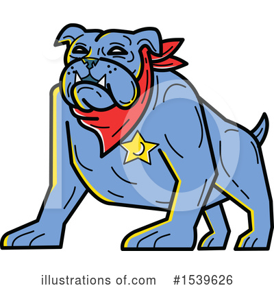 Royalty-Free (RF) Bulldog Clipart Illustration by patrimonio - Stock Sample #1539626
