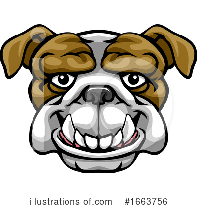 Bulldog Clipart #1663756 by AtStockIllustration