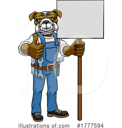 Royalty-Free (RF) Bulldog Clipart Illustration by AtStockIllustration - Stock Sample #1777594