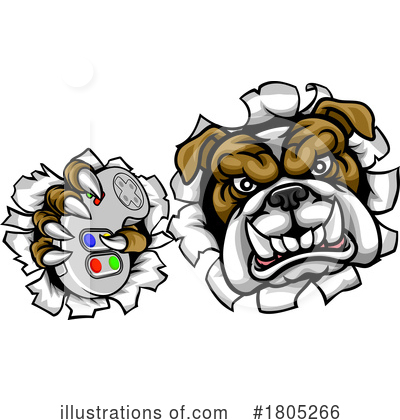 Royalty-Free (RF) Bulldog Clipart Illustration by AtStockIllustration - Stock Sample #1805266