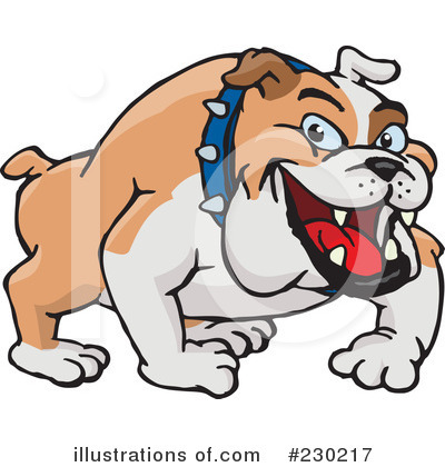 Royalty-Free (RF) Bulldog Clipart Illustration by Dennis Holmes Designs - Stock Sample #230217