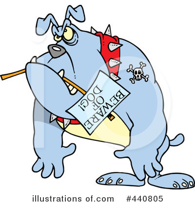 Royalty-Free (RF) Bulldog Clipart Illustration by toonaday - Stock Sample #440805