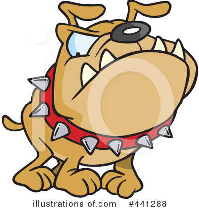 Royalty-Free (RF) Bulldog Clipart Illustration by toonaday - Stock Sample #441288
