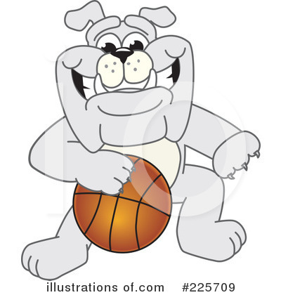 Royalty-Free (RF) Bulldog Mascot Clipart Illustration by Mascot Junction - Stock Sample #225709