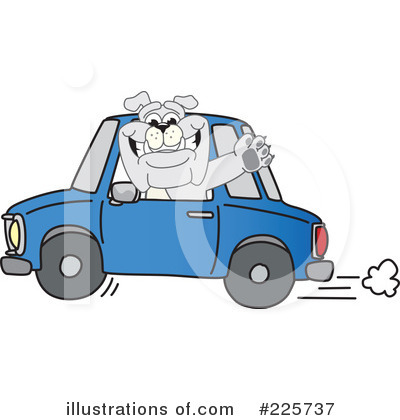 Royalty-Free (RF) Bulldog Mascot Clipart Illustration by Mascot Junction - Stock Sample #225737