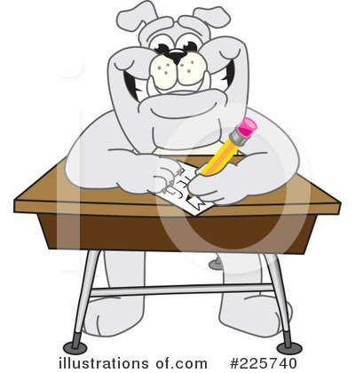 Royalty-Free (RF) Bulldog Mascot Clipart Illustration by Mascot Junction - Stock Sample #225740