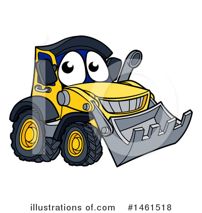 Royalty-Free (RF) Bulldozer Clipart Illustration by AtStockIllustration - Stock Sample #1461518