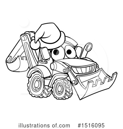 Royalty-Free (RF) Bulldozer Clipart Illustration by AtStockIllustration - Stock Sample #1516095