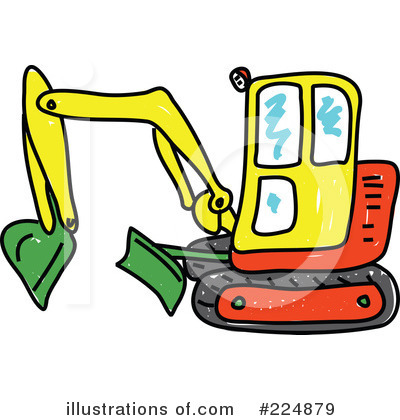 Royalty-Free (RF) Bulldozer Clipart Illustration by Prawny - Stock Sample #224879