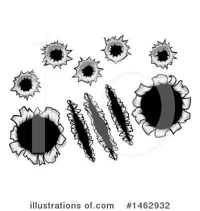 Royalty-Free (RF) Bullet Hole Clipart Illustration by AtStockIllustration - Stock Sample #1462932