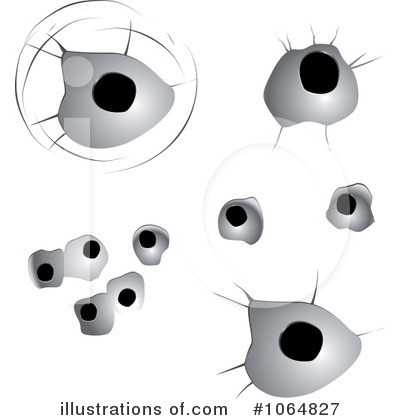 Royalty-Free (RF) Bullet Holes Clipart Illustration by Vector Tradition SM - Stock Sample #1064827