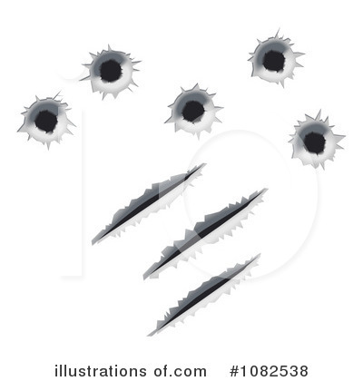 Bullet Holes Clipart #1082538 by AtStockIllustration