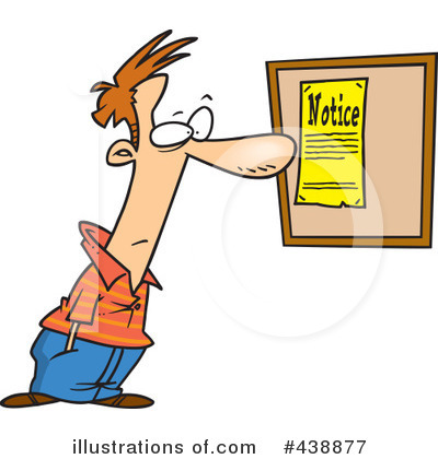 Royalty-Free (RF) Bulletin Board Clipart Illustration by toonaday - Stock Sample #438877