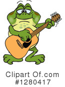 Bullfrog Clipart #1280417 by Dennis Holmes Designs