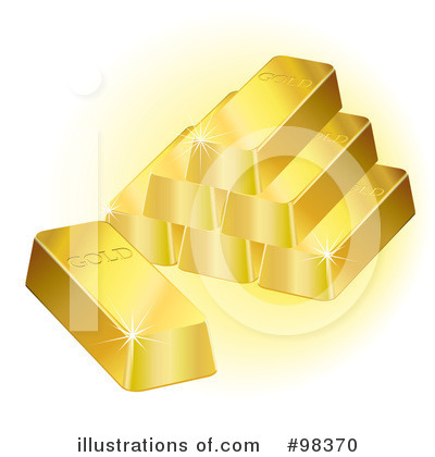 Gold Bars Clipart #98370 by Oligo
