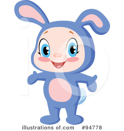 Royalty-Free (RF) Bunny Clipart Illustration by yayayoyo - Stock Sample #94778