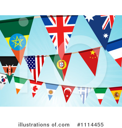 Royalty-Free (RF) Buntings Clipart Illustration by elaineitalia - Stock Sample #1114455