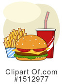 Burger Clipart #1512977 by Hit Toon
