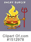 Burger Clipart #1512978 by Hit Toon