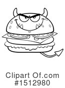 Burger Clipart #1512980 by Hit Toon