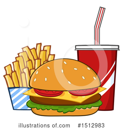 Royalty-Free (RF) Burger Clipart Illustration by Hit Toon - Stock Sample #1512983