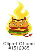 Burger Clipart #1512985 by Hit Toon