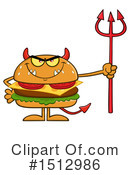 Burger Clipart #1512986 by Hit Toon