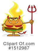 Burger Clipart #1512987 by Hit Toon