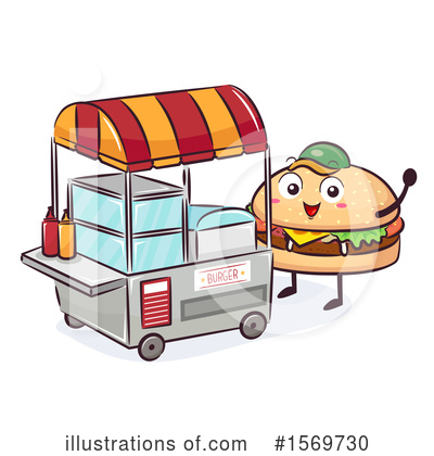 Royalty-Free (RF) Burger Clipart Illustration by BNP Design Studio - Stock Sample #1569730