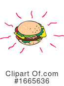 Burger Clipart #1665636 by patrimonio