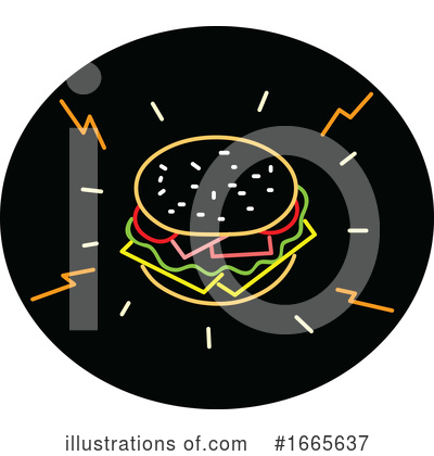 Hamburger Clipart #1665637 by patrimonio