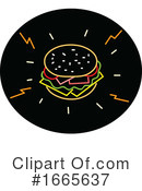 Burger Clipart #1665637 by patrimonio