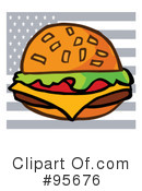 Burger Clipart #95676 by Hit Toon