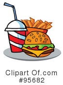 Burger Clipart #95682 by Hit Toon