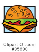 Burger Clipart #95690 by Hit Toon