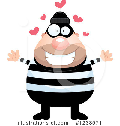 Royalty-Free (RF) Burglar Clipart Illustration by Cory Thoman - Stock Sample #1233571