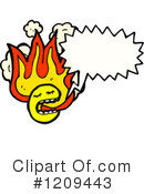 Burning Face Clipart #1209443 by lineartestpilot