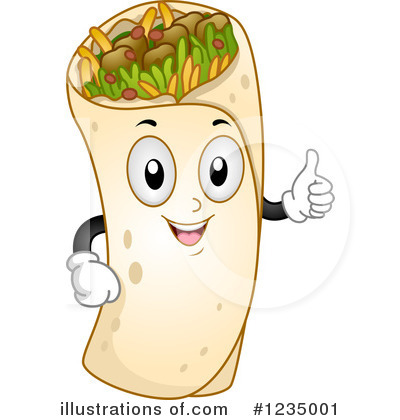 Burrito Clipart #1235001 by BNP Design Studio