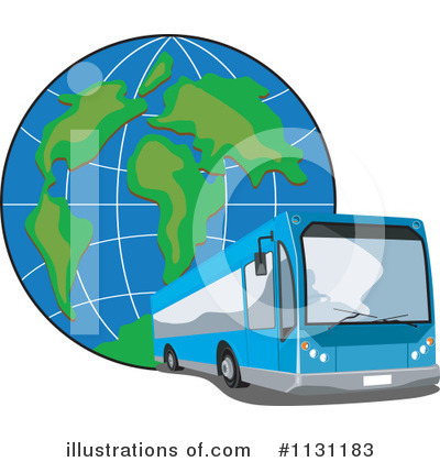 Tour Bus Clipart #1131183 by patrimonio