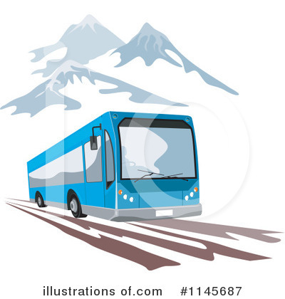 Royalty-Free (RF) Bus Clipart Illustration by patrimonio - Stock Sample #1145687