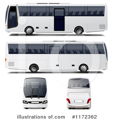 Royalty-Free (RF) Bus Clipart Illustration by vectorace - Stock Sample #1172362