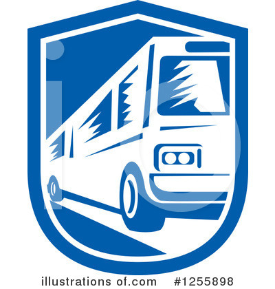 Royalty-Free (RF) Bus Clipart Illustration by patrimonio - Stock Sample #1255898