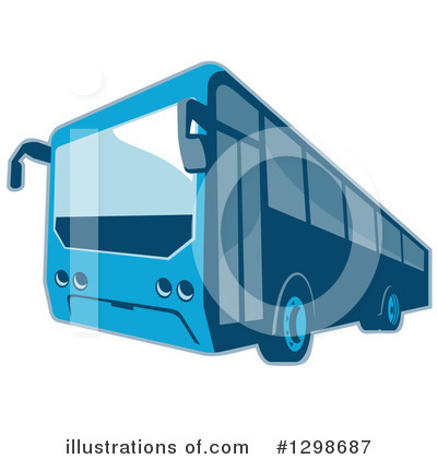 Royalty-Free (RF) Bus Clipart Illustration by patrimonio - Stock Sample #1298687