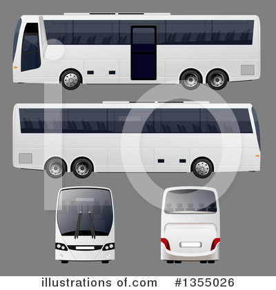 Royalty-Free (RF) Bus Clipart Illustration by vectorace - Stock Sample #1355026