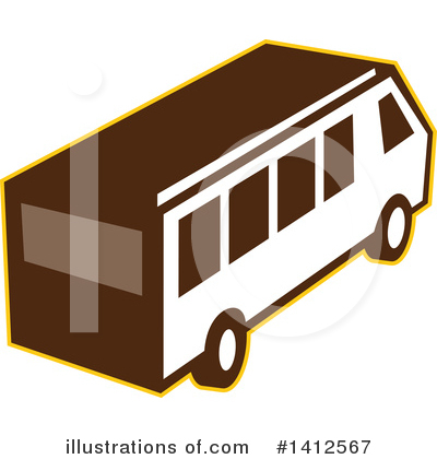 Tour Bus Clipart #1412567 by patrimonio