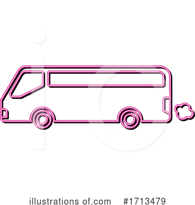 Royalty-Free (RF) Bus Clipart Illustration by patrimonio - Stock Sample #1713479
