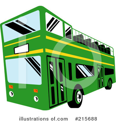 Royalty-Free (RF) Bus Clipart Illustration by patrimonio - Stock Sample #215688