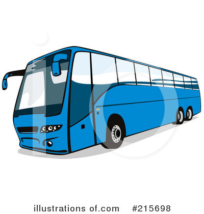Royalty-Free (RF) Bus Clipart Illustration by patrimonio - Stock Sample #215698