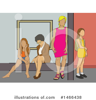 Royalty-Free (RF) Bus Stop Clipart Illustration by David Rey - Stock Sample #1466438