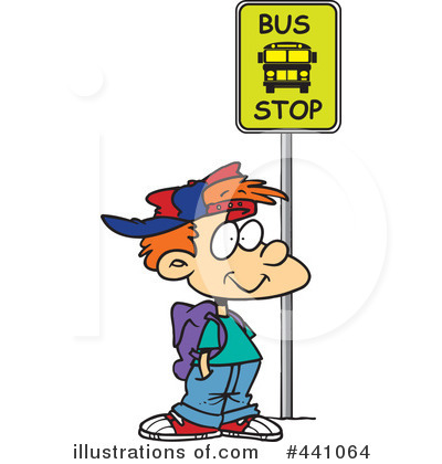 Bus Stop Clipart #441064 by toonaday
